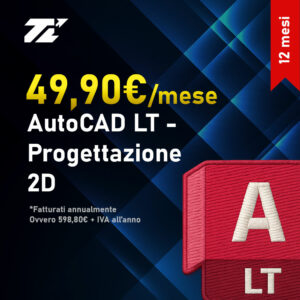 Licenza AutoCAD LT originale per disegno tecnico 2D