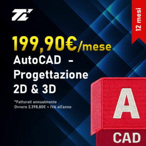 Licenza originale AutoCAD per disegno 2D e modellazione 3D